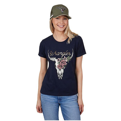 Wrangler Women's Donna S/S Tee - Navy