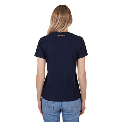 Wrangler Women's Donna S/S Tee - Navy