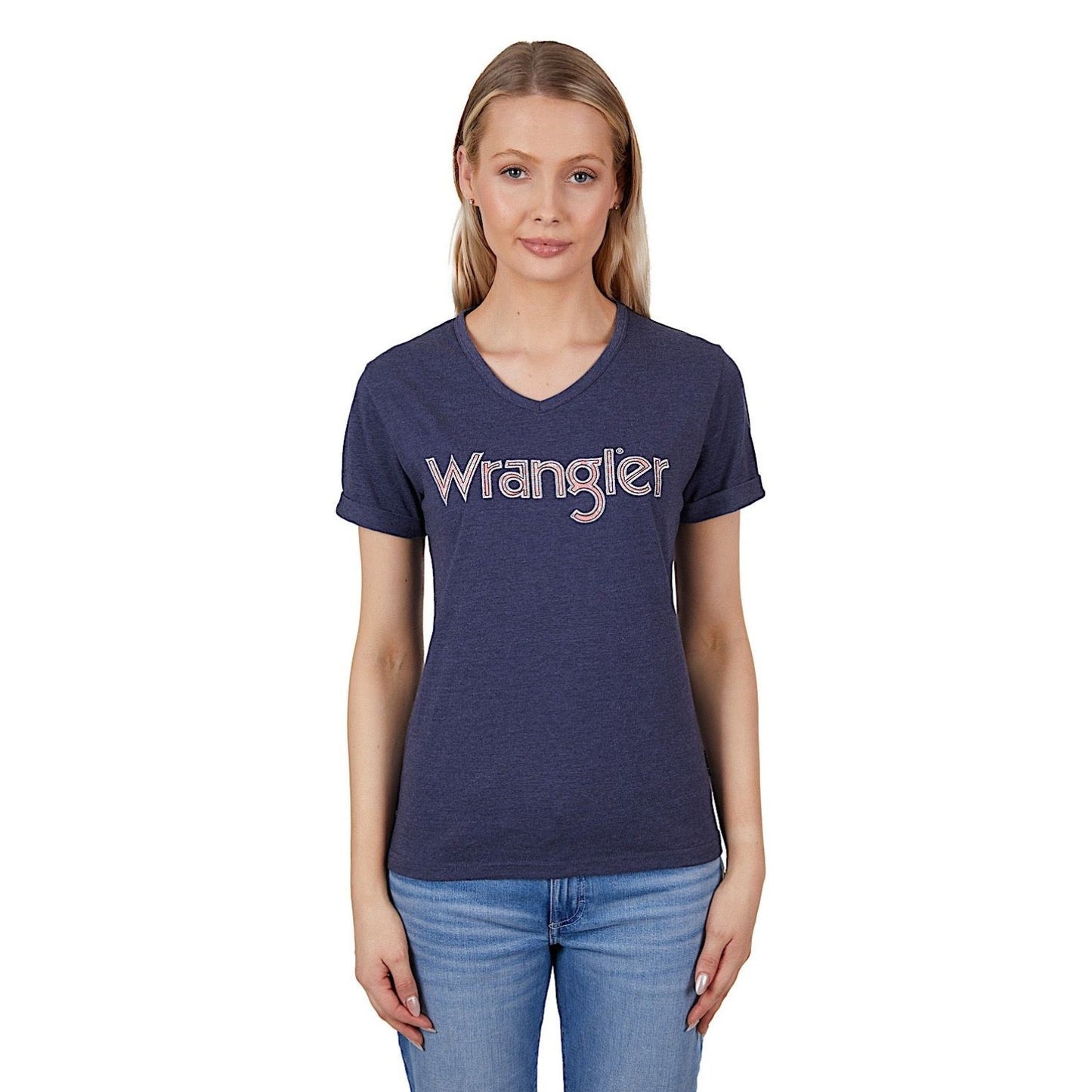 Wrangler Women's Bianca S/S Tee - Navy Marle