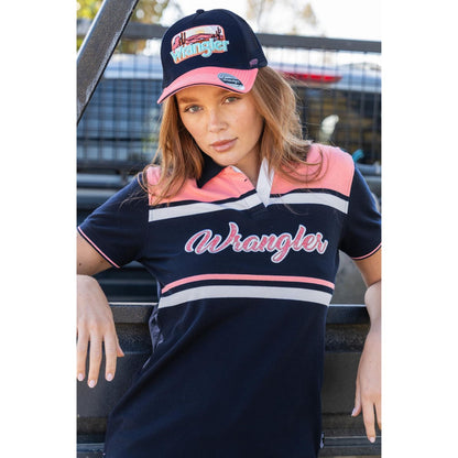 Wrangler Romy Trucker Cap - Navy/Peach