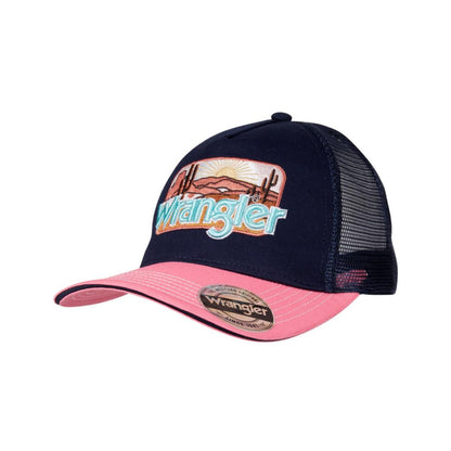 Wrangler Romy Trucker Cap - Navy/Peach