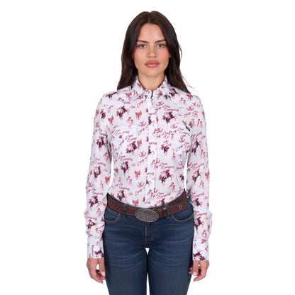 Wrangler Women's Doreen L/S Shirt - Light Blue