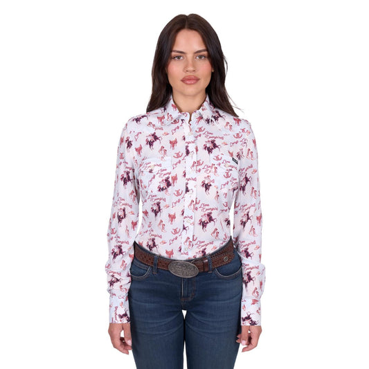 Wrangler Women's Doreen L/S Shirt - Light Blue
