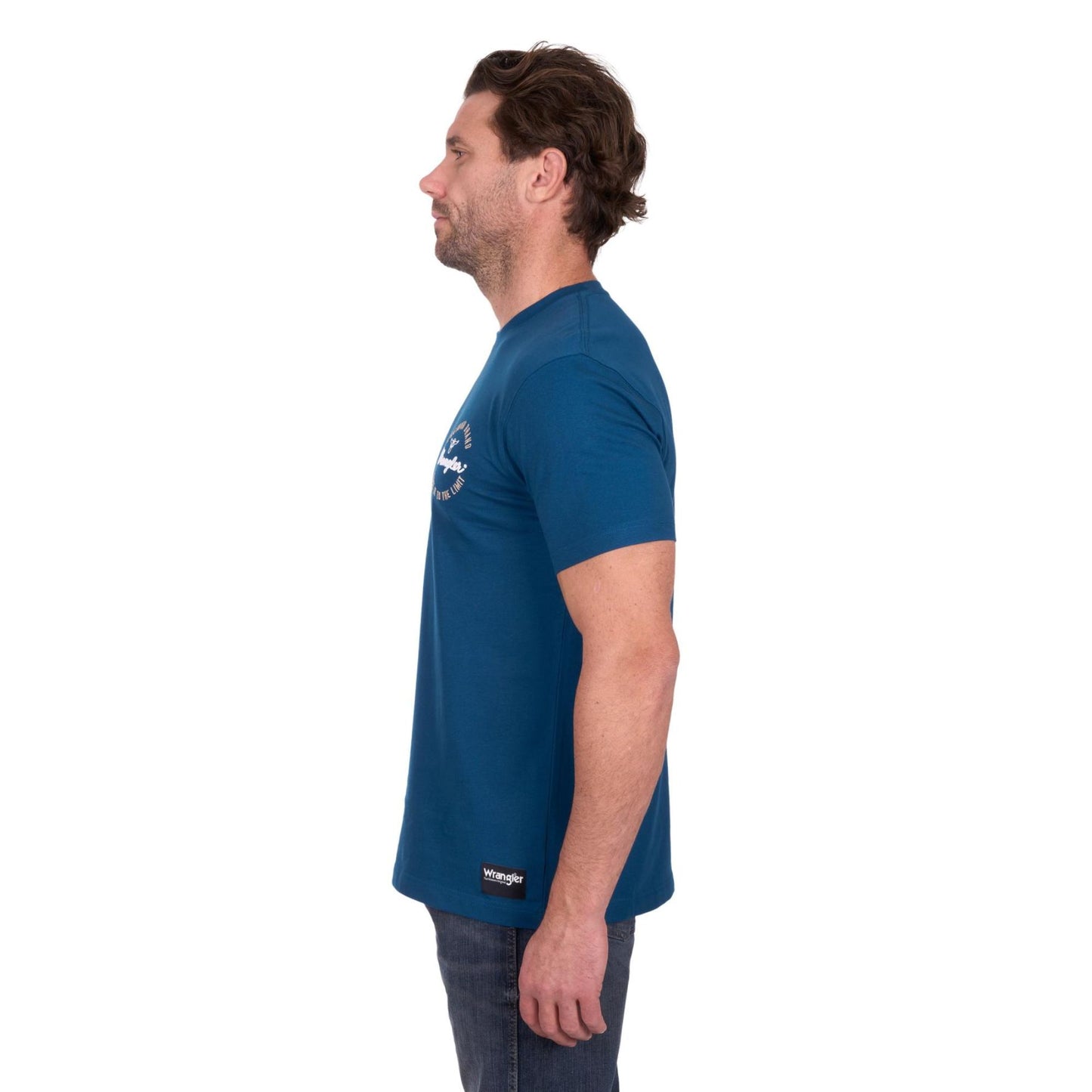 Wrangler Mens Mario S/S Tee - Denim