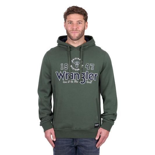 Wrangler Mens Glen Hoodie - Cypress