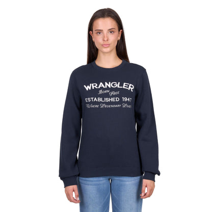 Wrangler Womens Bella Crew- Navy