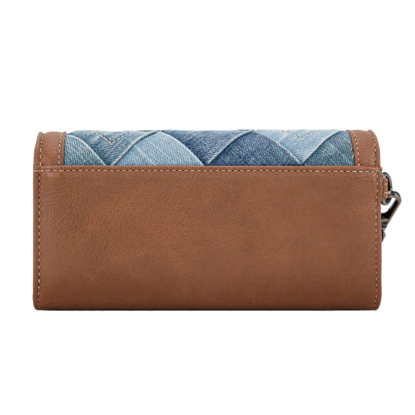 Wrangler Denim Patchwork Wallet - Denim