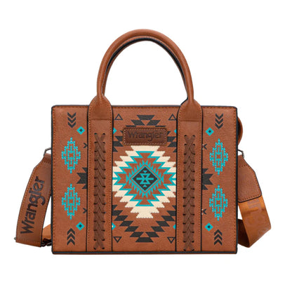 Wrangler Talia Aztec Crossbody Bag - Tan