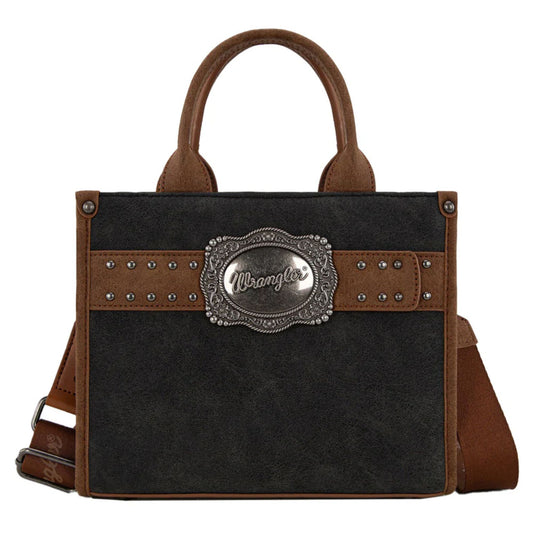 Wrangler Feature Buckle Crossbody Bag - Black