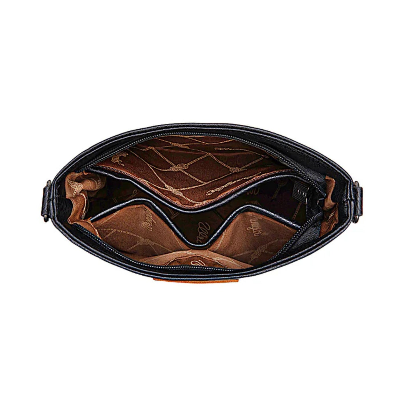 Wrangler Lana Aztec Print Crossbody Bag - Black
