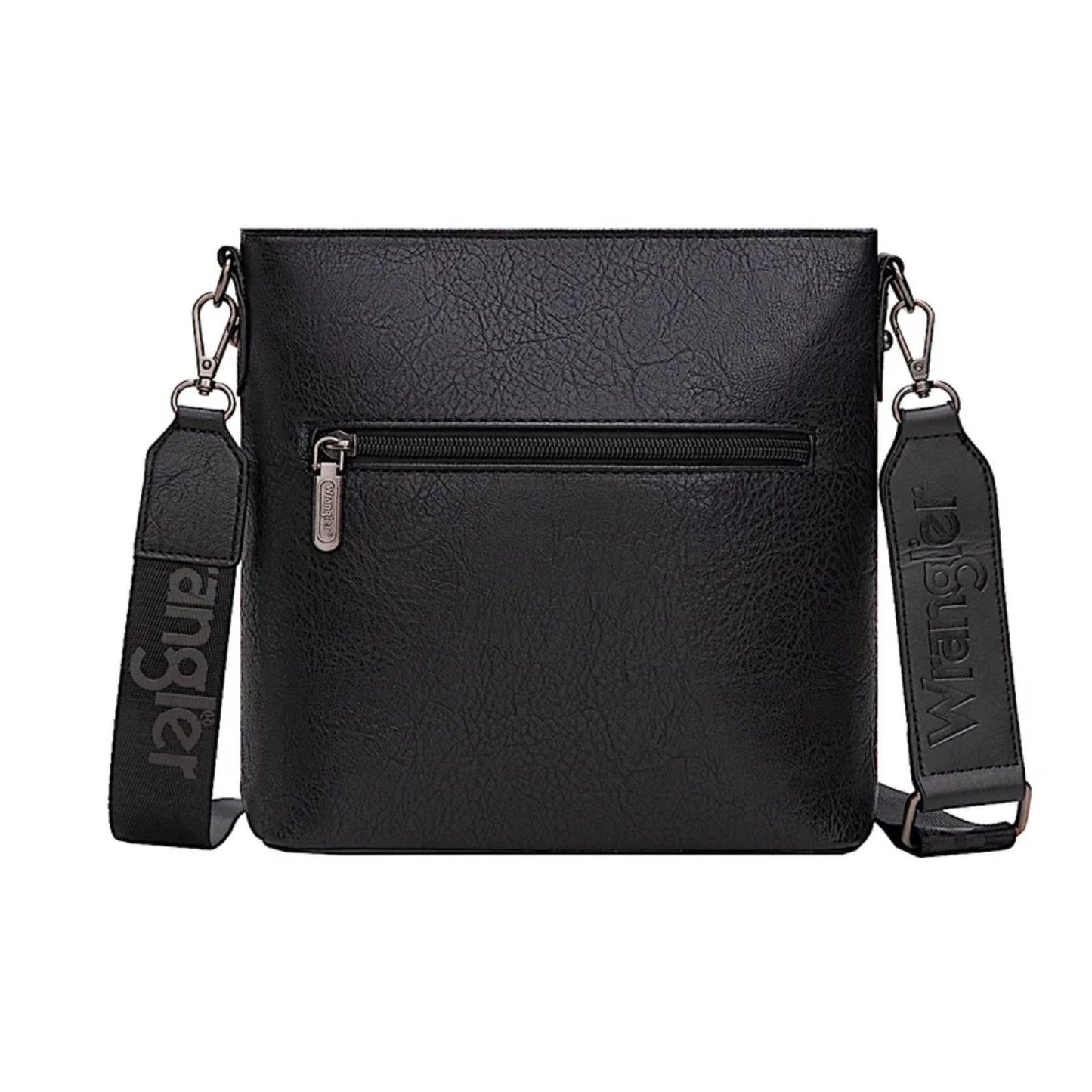 Wrangler Lana Aztec Print Crossbody Bag - Black