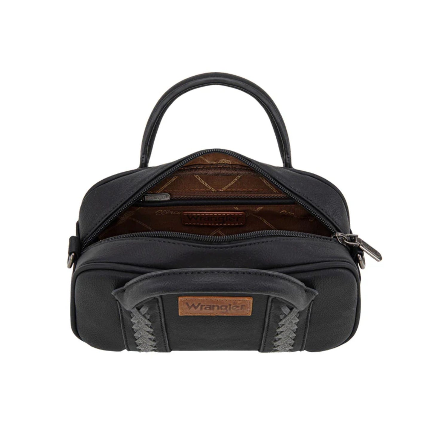 Wrangler Whipstitch Mini Crossbody Bag - Black