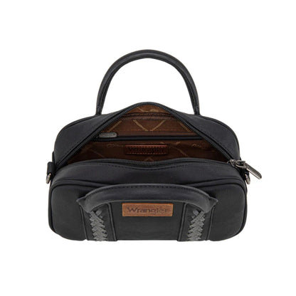 Wrangler Whipstitch Mini Crossbody Bag - Black