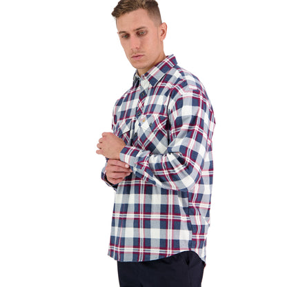 Swanndri Men's Egmont Long Sleeve Shirt - Cobalt