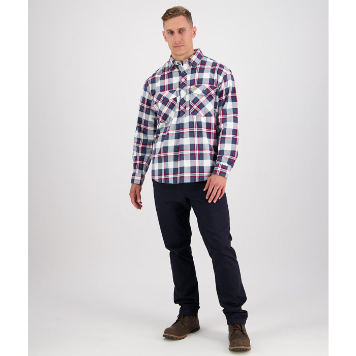 Swanndri Men's Egmont Long Sleeve Shirt - Cobalt