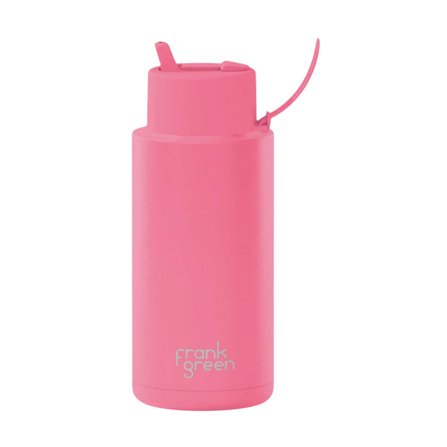 Frank Green 34oz Stainless Steel Ceramic Reusable Bottle with Flip Straw Lid - Bubblegum Blast