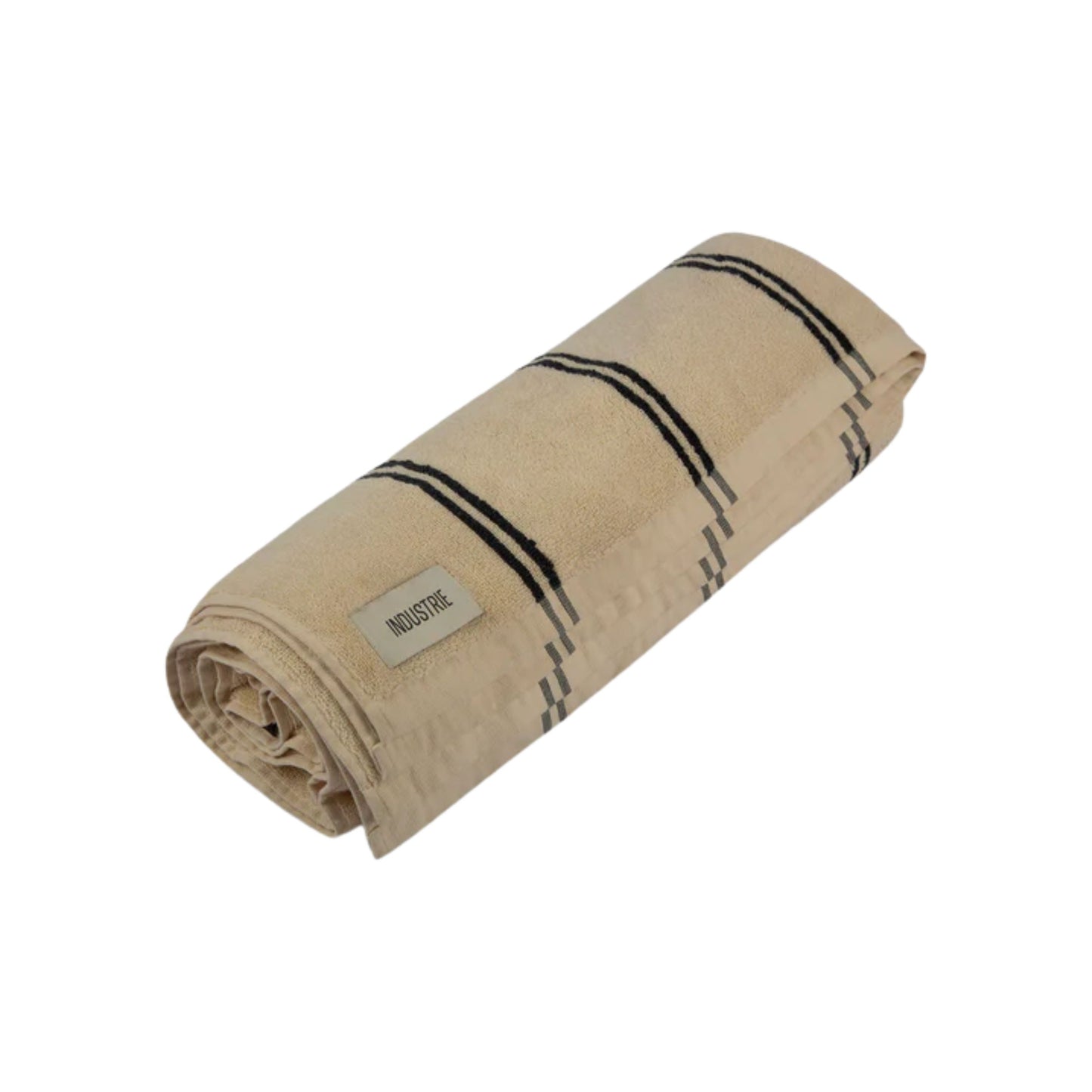 Industrie The Comporta Beach Towel - Dairy/Onyx