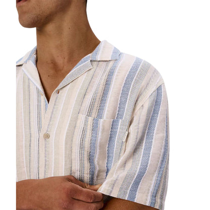 Industrie The Oakfield Short Sleeve Shirt - Blue Multi