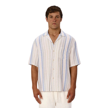 Industrie The Oakfield Short Sleeve Shirt - Blue Multi